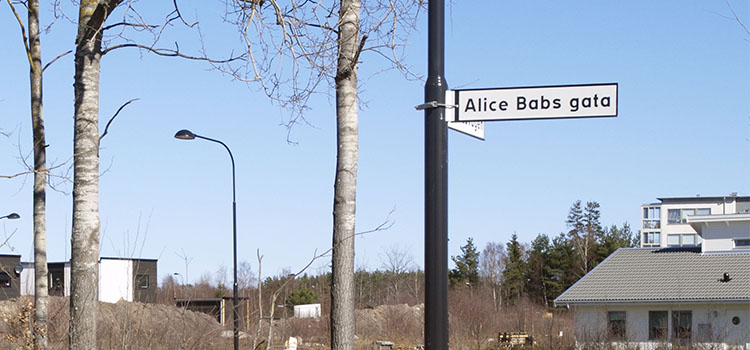 Alice Babs gata i Ljusstaden i Kalmar